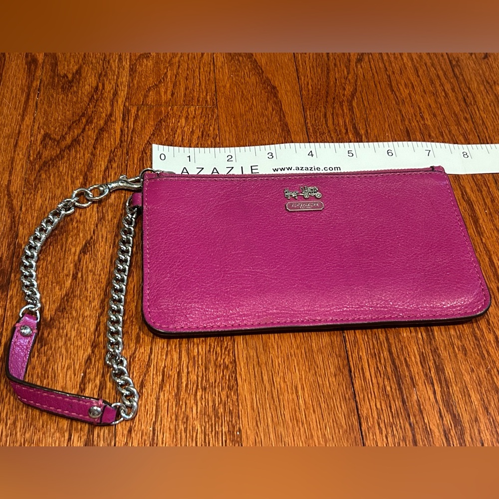 Magenta Coach Wristlet
